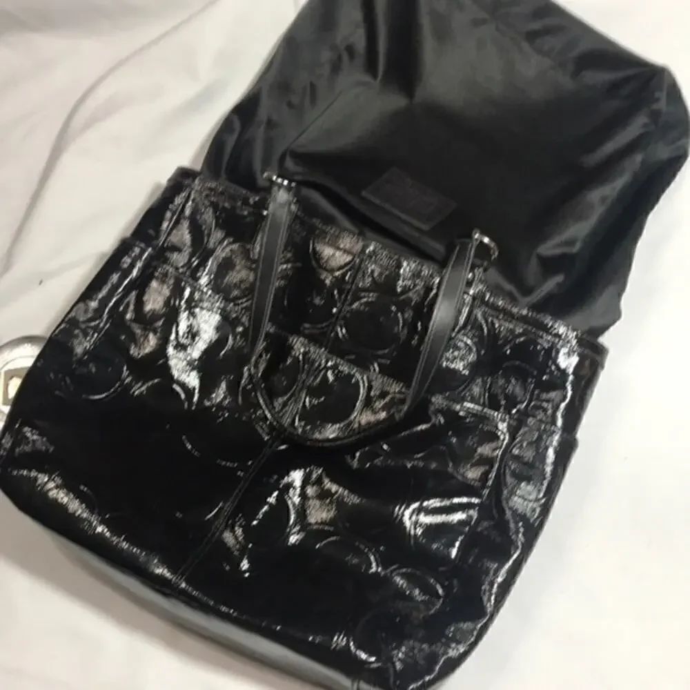 ▶️ Coach ◀️ F19818 North South Signature purse